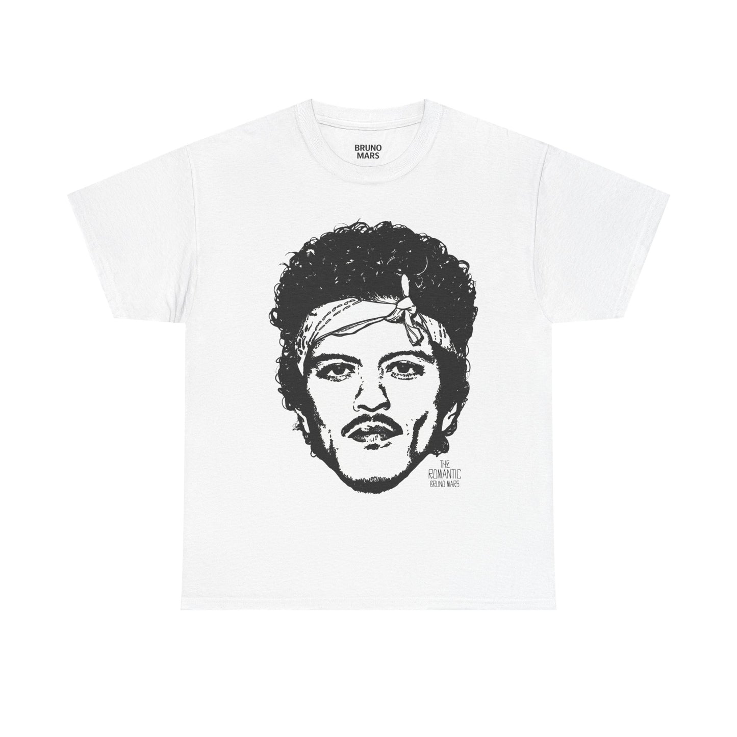 BRUNO MARS TOUR MERCH - THE ROMANTIC ART WHITE TEE