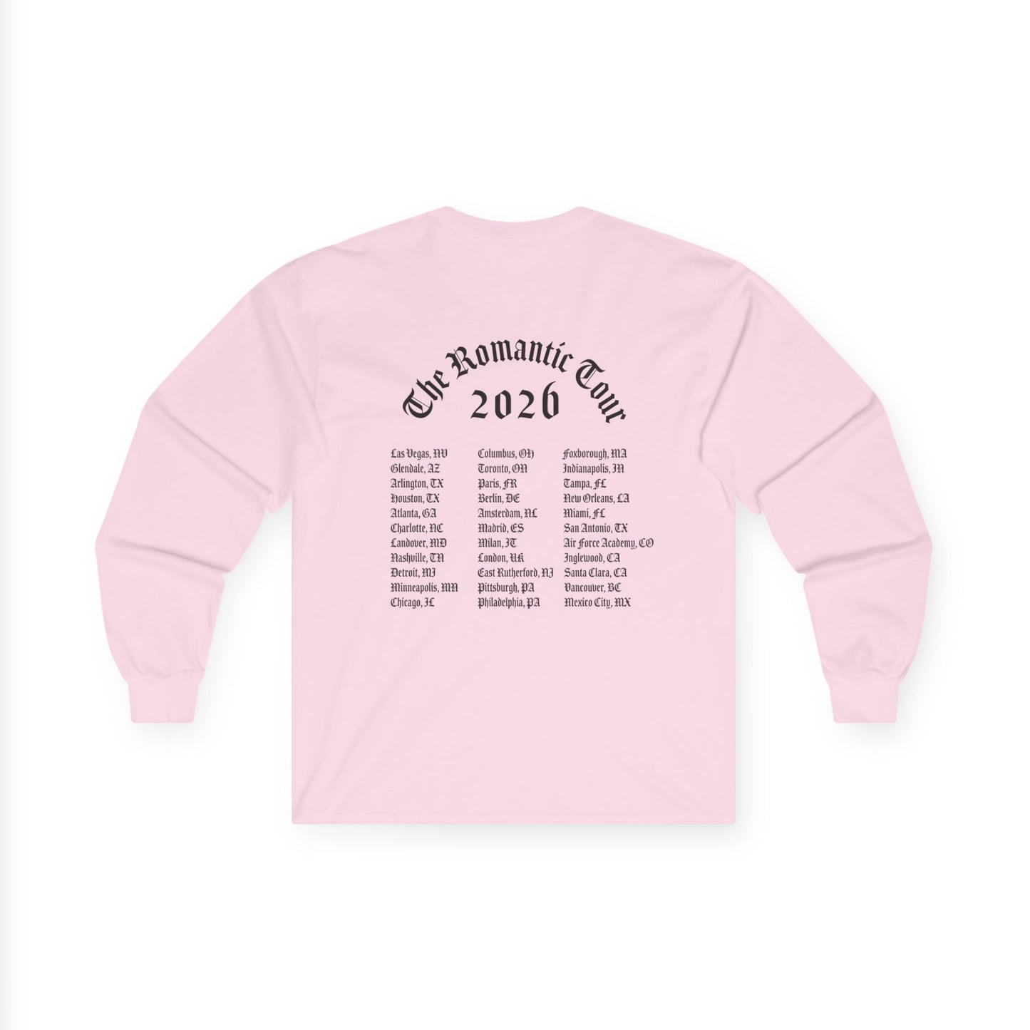 BRUNO MARS TOUR MERCH - BRUNO MARS X HELLO KITTY BLOSSOM TOUR LONG SLEEVE