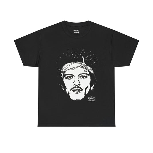 BRUNO MARS TOUR MERCH - THE ROMANTIC ART BLACK TEE