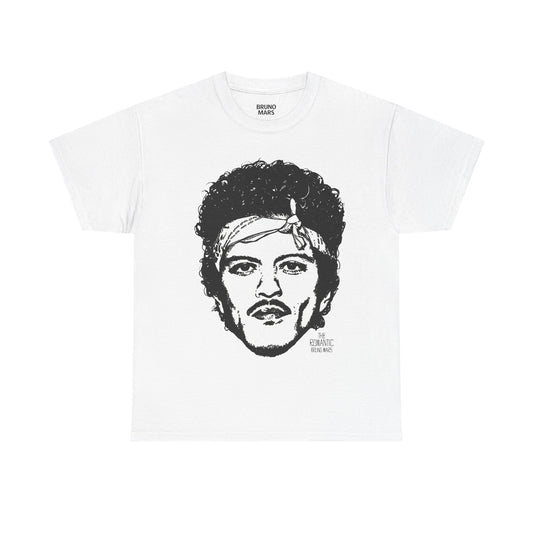 BRUNO MARS TOUR MERCH - THE ROMANTIC ART WHITE TEE
