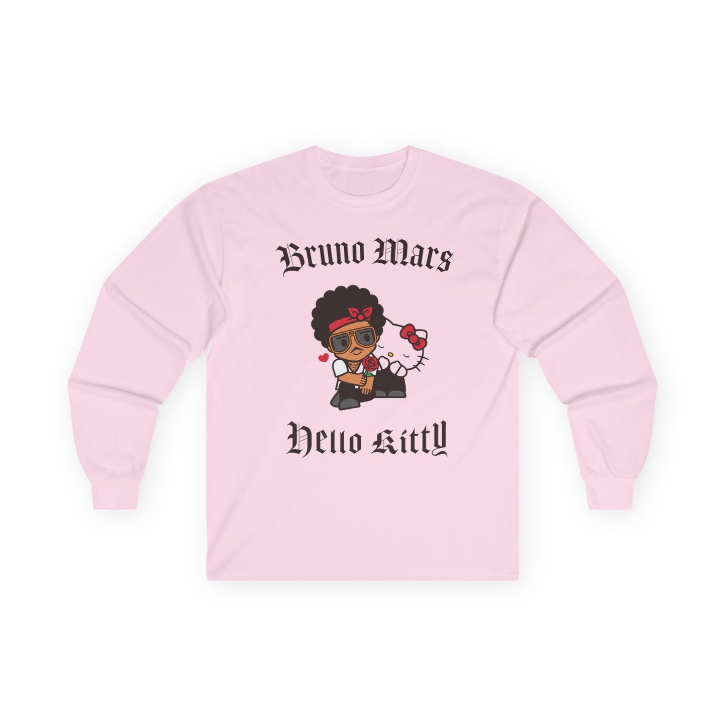 BRUNO MARS TOUR MERCH - BRUNO MARS X HELLO KITTY BLOSSOM TOUR LONG SLEEVE