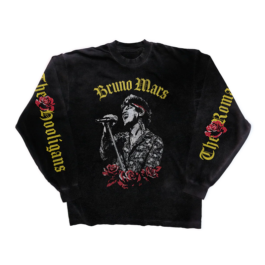 BRUNO MARS TOUR MERCH - THE ROMANTIC TOUR LONGSLEEVE TEE
